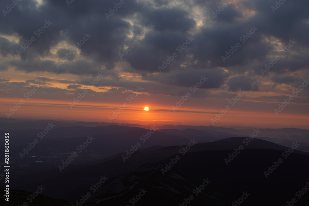 Schneekoppe Sonnenaufgang