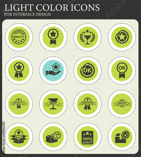 quality icon set