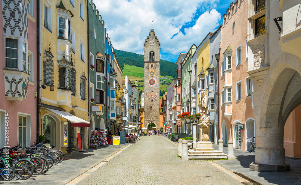 The colorful town of Vipiteno, Trentino Alto Adige, northern Italy