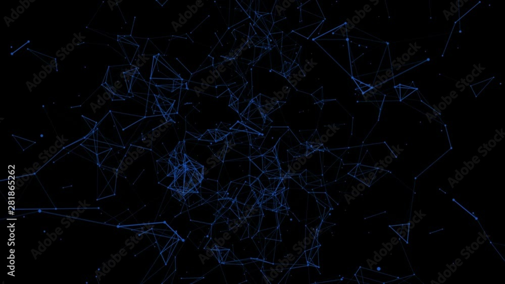 Abstract geometric background with lines and dots for logo or other. Looped 3d Animation Abstract geometric background with lines and dots for logo or other. Looped 3d Animation