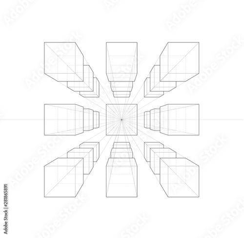 One Point Perspective Drawing Tutorial