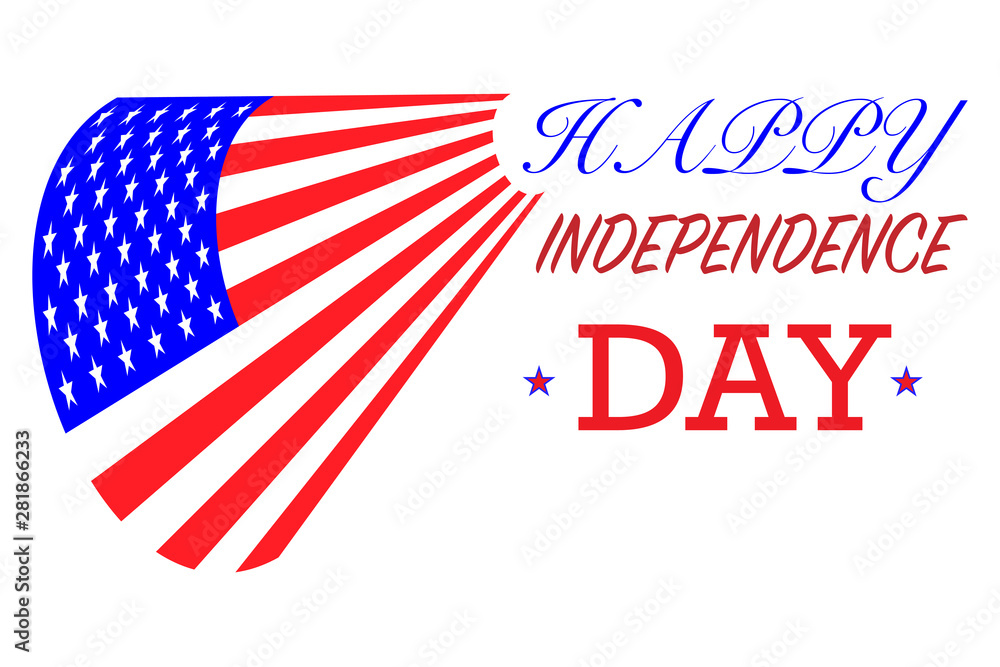 Happy Independence Day Banner Vector illustration