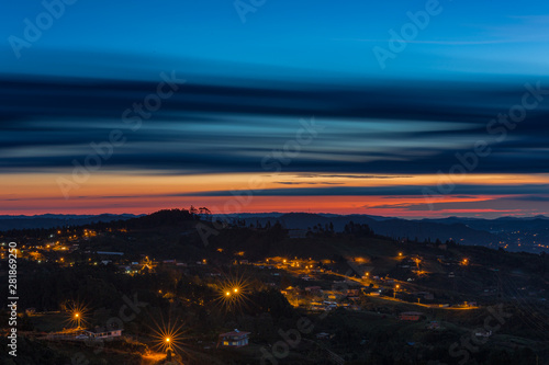 Amanecer en Santa Elena - Antioquia  Colombia 