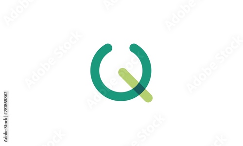 q abstract business logo