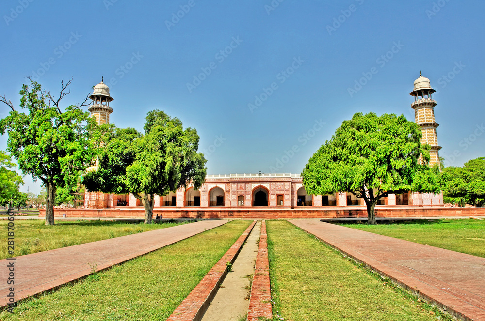 The Tomb of Jahangir - mausoleum built for the Mughal Emperor Jahangir located in Shahdara Bagh in Lahore,
