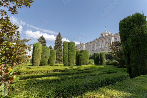 Sabatini Gardens in Madrid © skovalsky