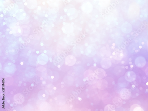 Glitter defocused bokeh lights background for decoration concept and xmas holiday festival backdrop