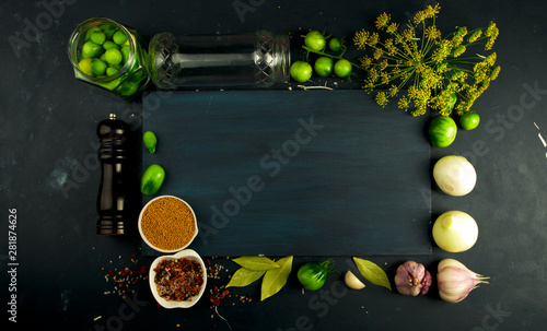 TEXTURE OF VEGETABLES ON A DARK BACKGROUND. CONCEPT OF PREPARING VEGETABLES FOR WINTER.