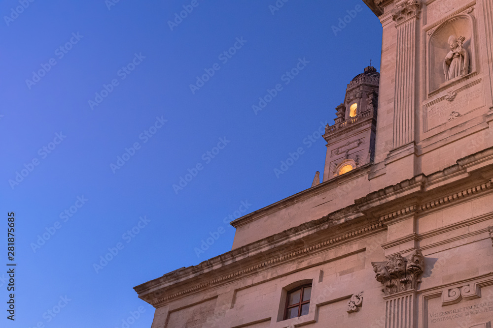 Dettaglio campanile duomo di Lecce
