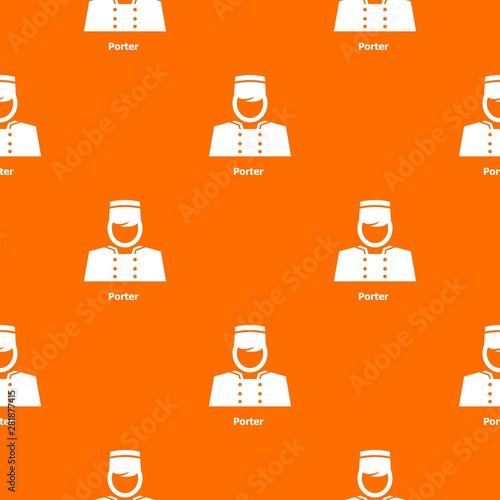 Porter pattern vector orange for any web design best