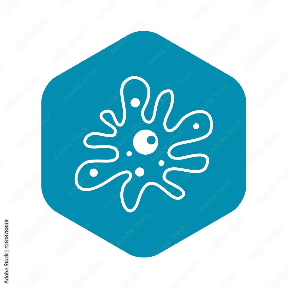 Amoeba icon. Simple illustration of amoeba vector icon for web Amoeba icon. Simple illustration of amoeba vector icon for web