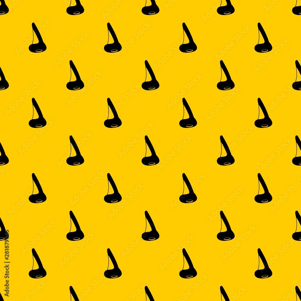 Nose side view pattern seamless vector repeat geometric yellow for any design