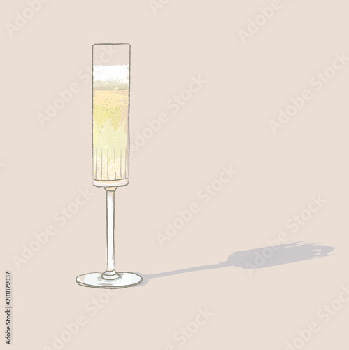 glass of champagne