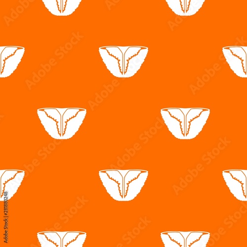 Vintage bikini pattern vector orange for any web design best