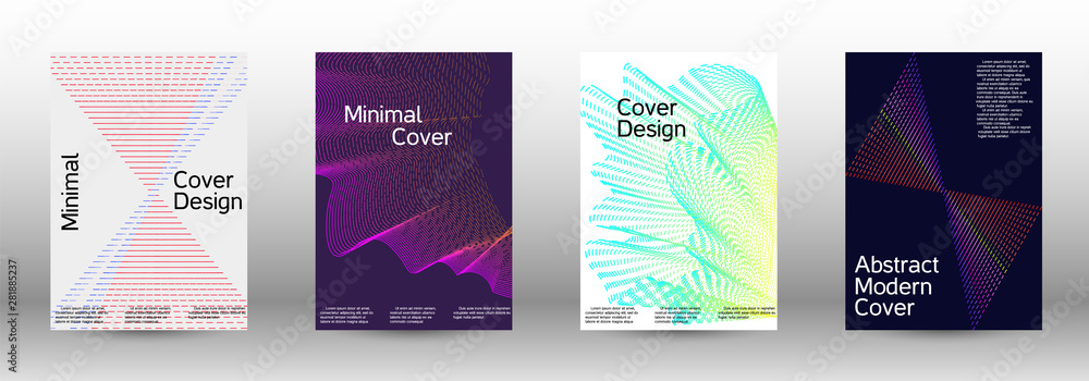 Cover design template set Cover design template set