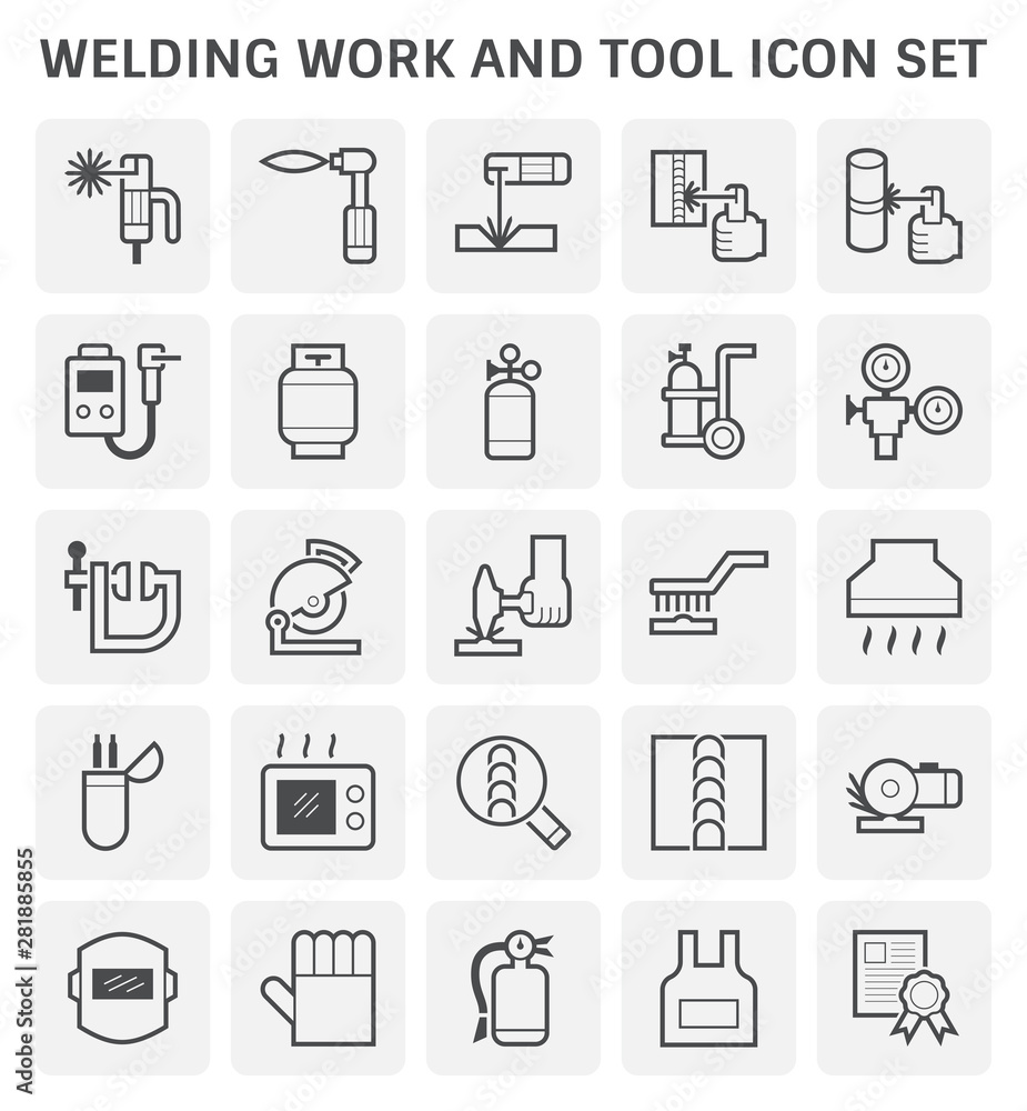 welding work icon welding work icon