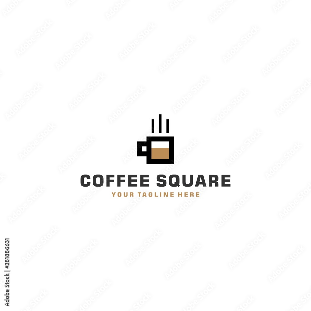 Coffee square logo