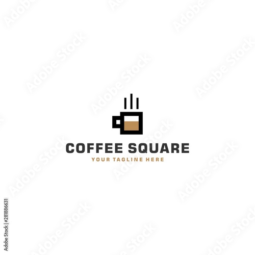 Coffee square logo