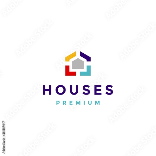 Modern abstract house logo
