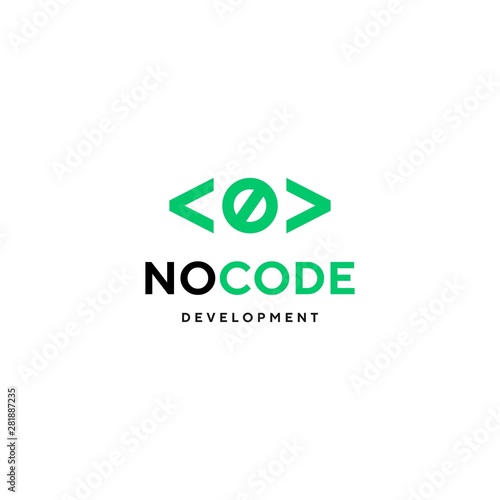 No code logo template