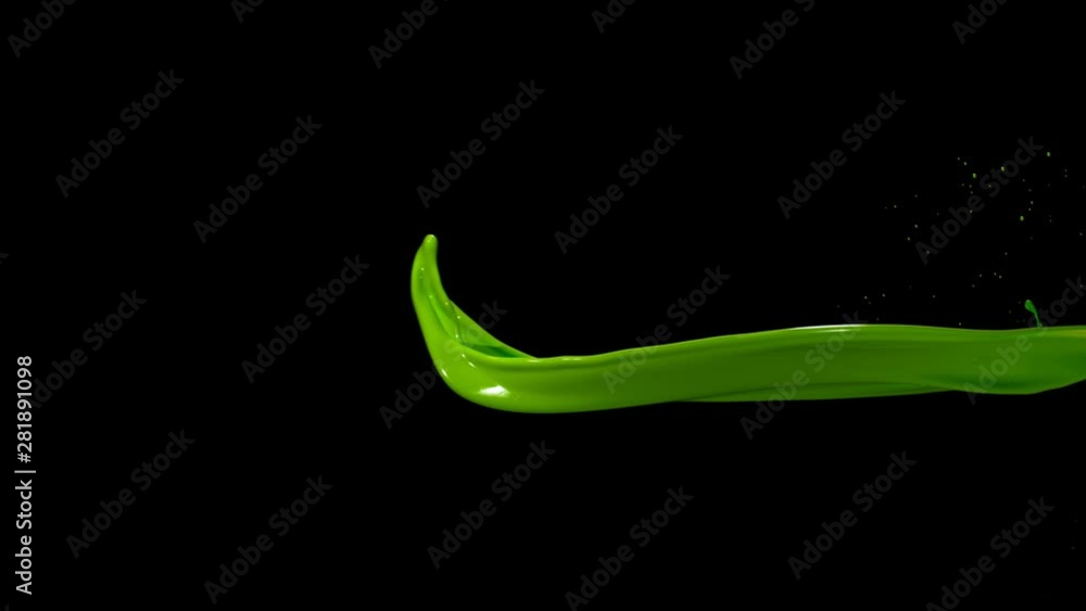 Super slow motion of flying abstract green splash on black background. Filmed on high speed cinema camera, 1000 fps. Super slow motion of flying abstract green splash on black background. Filmed on high speed cinema camera, 1000 fps.
