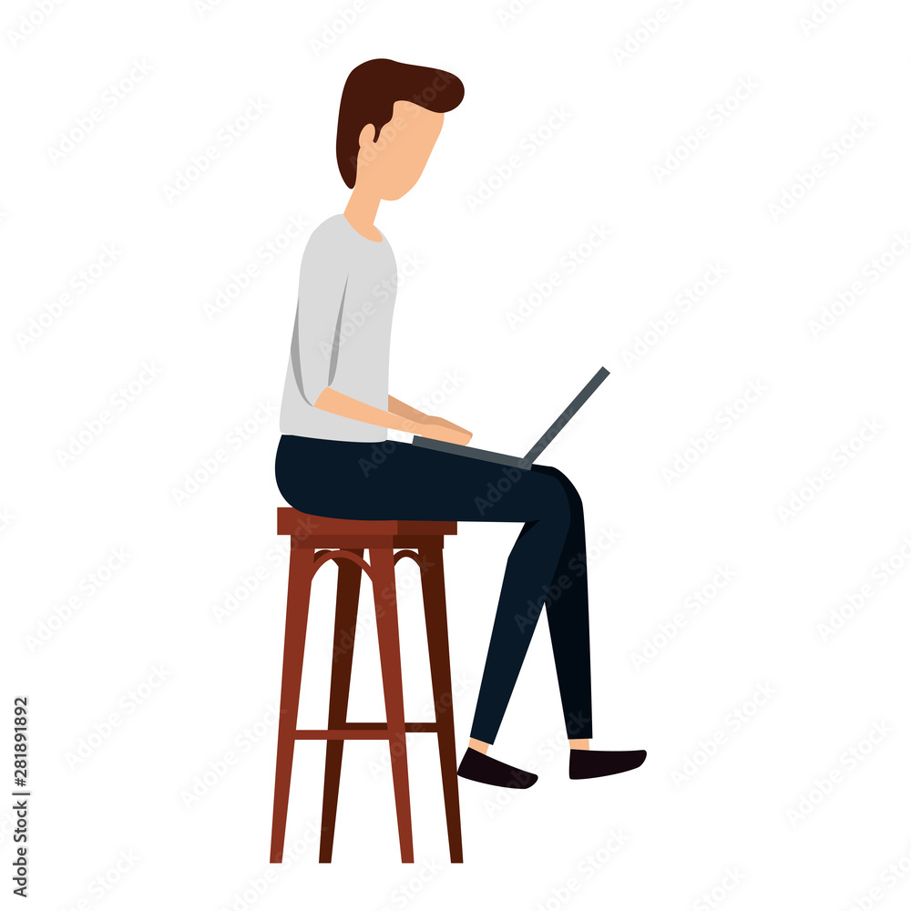 elegant businessman with laptop seated in bench elegant businessman with laptop seated in bench
