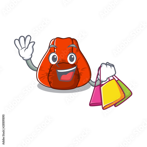 Shopping bean bag chair in a character