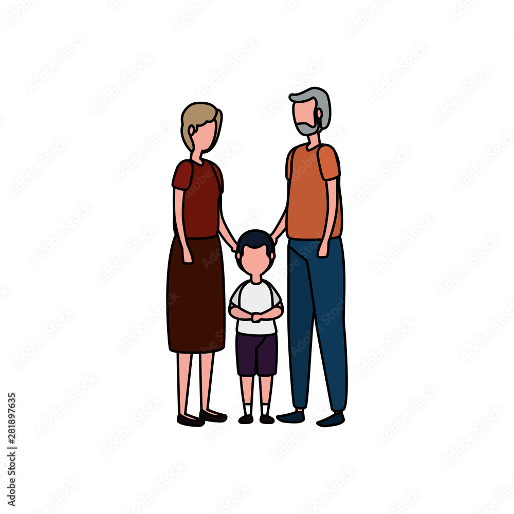 cute grandparents couple with grandson cute grandparents couple with grandson