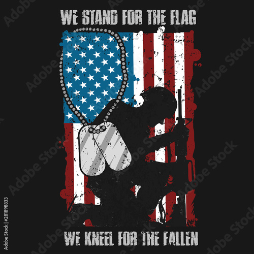 veterans day memorial USA FLAG VECTOR