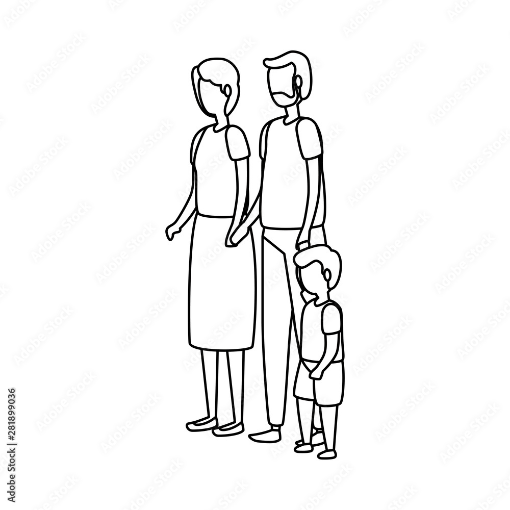 cute grandparents couple with grandson cute grandparents couple with grandson
