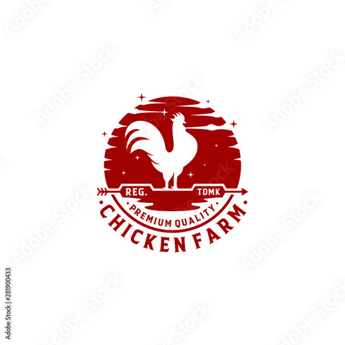 Chicken Farm Logo Collection Stock Vector