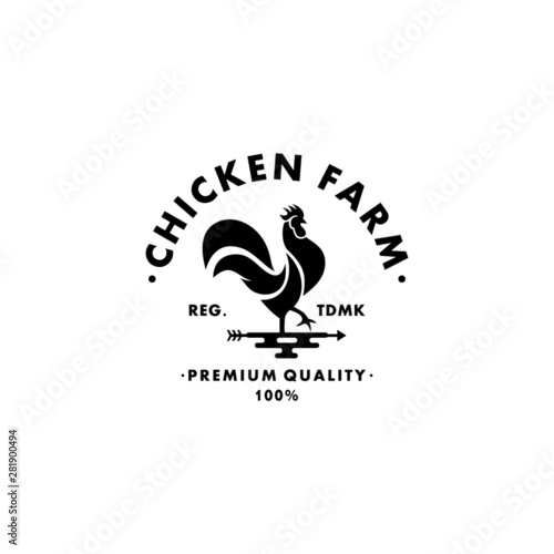 Chicken Farm Logo Collection Stock Vector