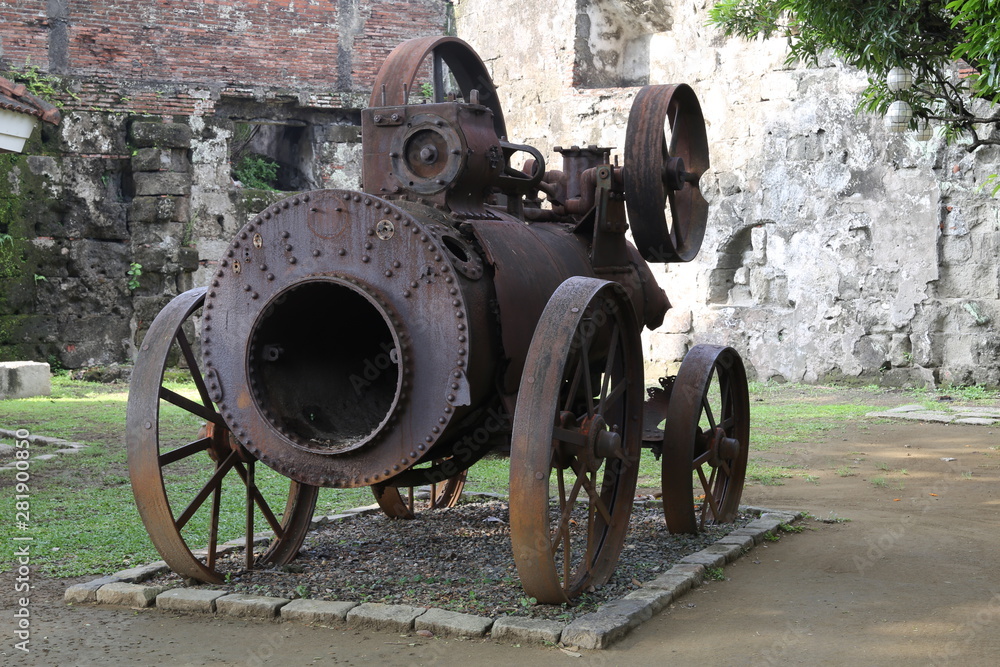 Dampfmaschine, Intramuros, Manila, Philippinen Dampfmaschine, Intramuros, Manila, Philippinen