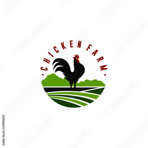 Chicken Farm Logo Collection Stock Vector
