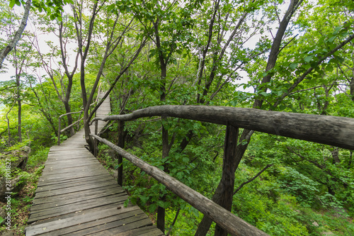 Jilin Province Hang Kettle Tourist Resort Plank Road