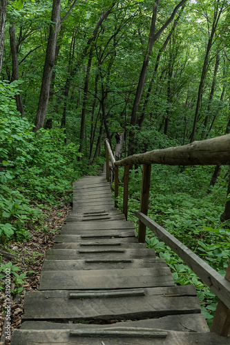 Jilin Province Hang Kettle Tourist Resort Plank Road