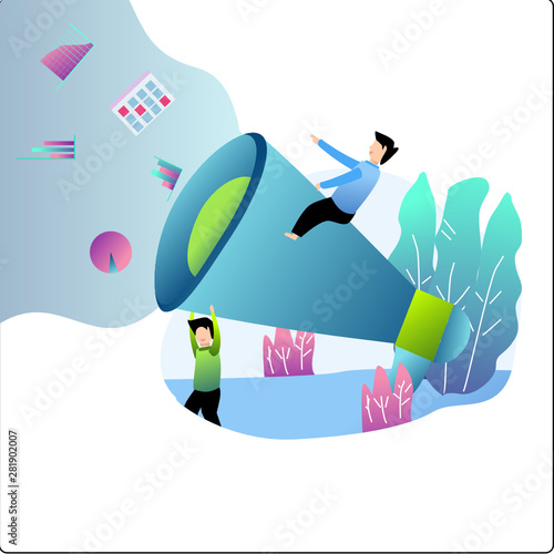 announcing data illustration