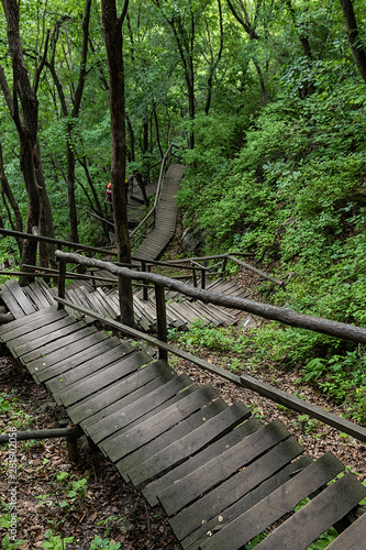 Jilin Province Hang Kettle Tourist Resort Plank Road