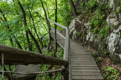 Jilin Province Hang Kettle Tourist Resort Plank Road