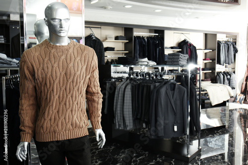 Stylish clothes at menswear...
