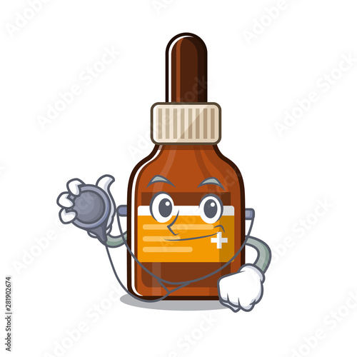 Doctor iodine isolated with in the mascot