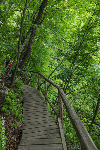 Jilin Province Hang Kettle Tourist Resort Plank Road