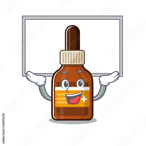Up board iodine isolated with in the mascot
