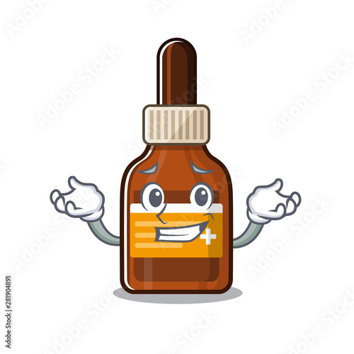 Grinning iodine with the a cartoon shape
