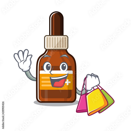 Shopping iodine with the a cartoon shape
