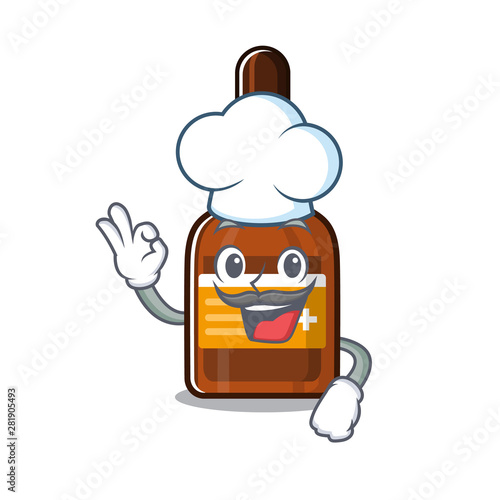 Chef iodine with the a cartoon shape
