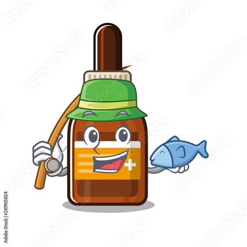 Fishing iodine in the character medicine box