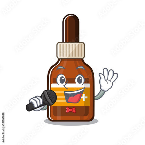 Singing iodine in the character medicine box
