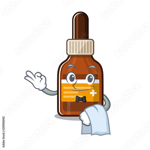Waiter iodine in the character medicine box