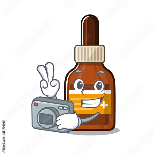 Photographer iodine in the character medicine box